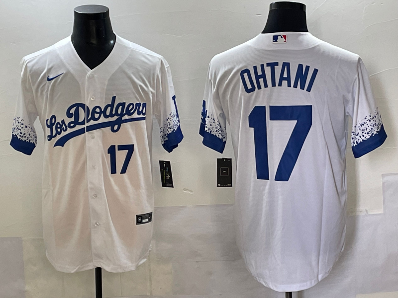 Men Los Angeles Dodgers 17 Ohtani white Nike MLB 2025 Jersey style 4